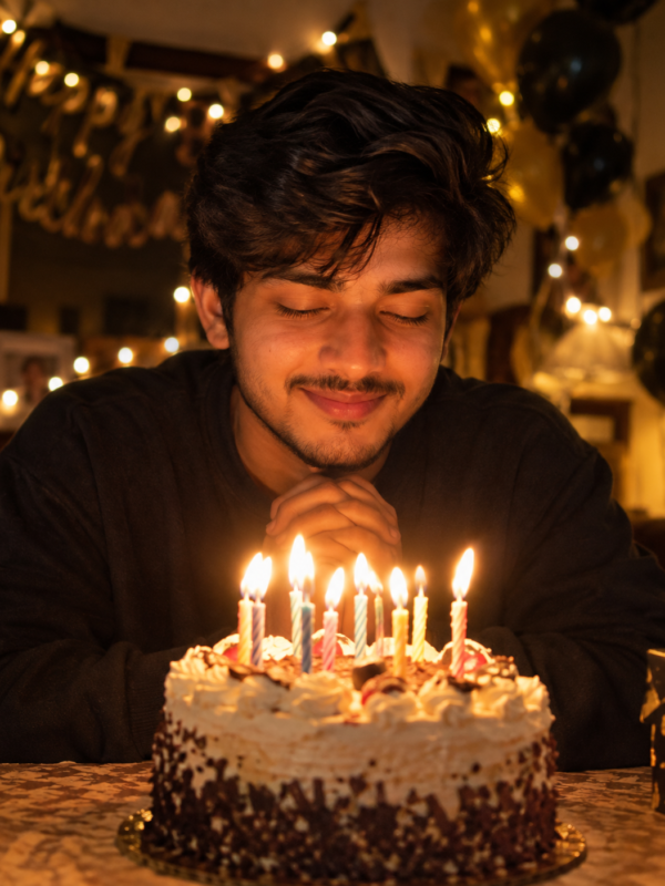 Birthday Candle Candid AI Photo Prompt result