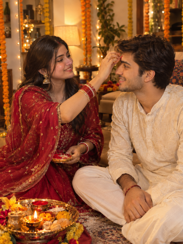 Bhai Dooj Siblings Moment AI Photo Prompt result