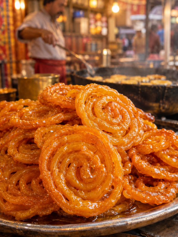 Street Jalebi Close-Up AI Photo Prompt result
