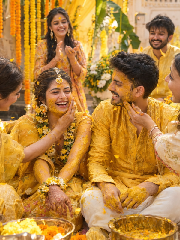 Haldi Ceremony Candid AI Photo Prompt result